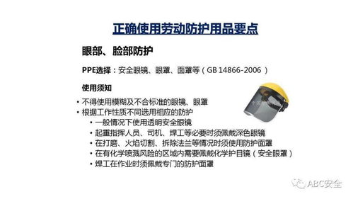 个人劳动防护用品使用 ppt